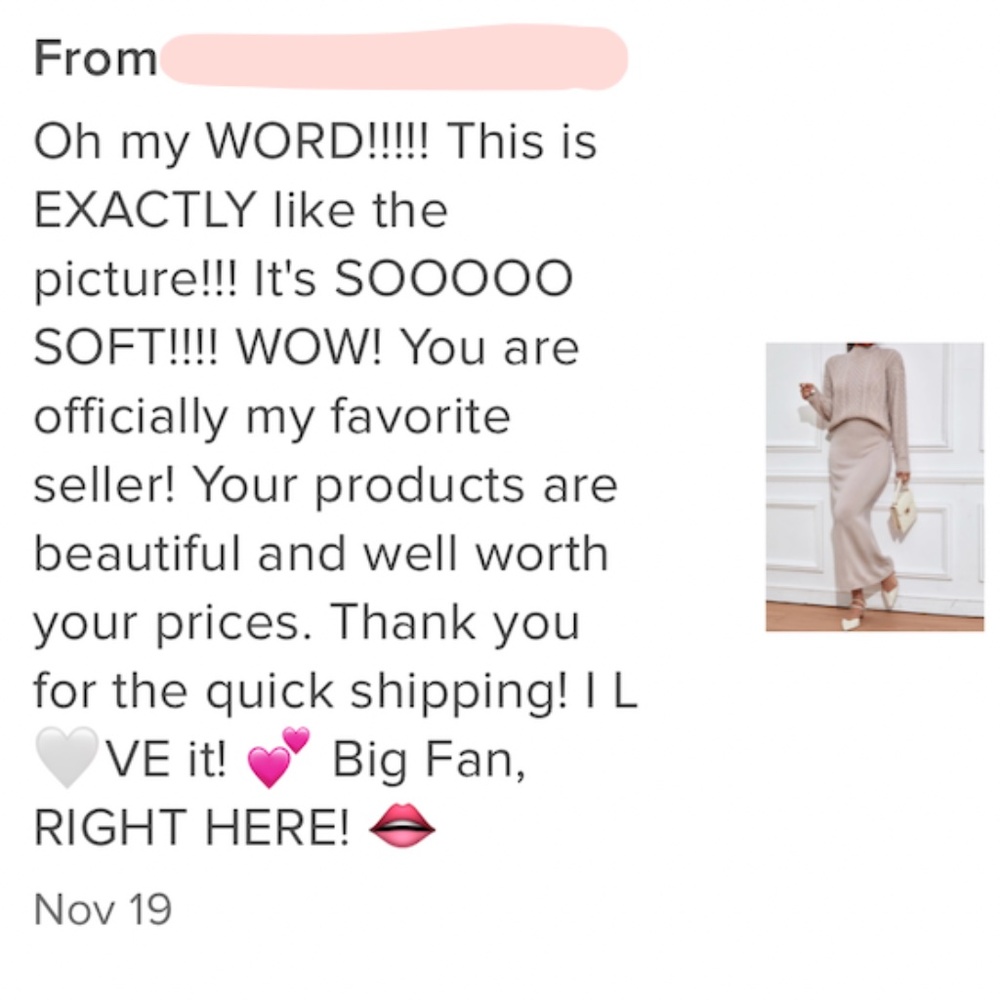 2 Piece Knit Skirt Set Blush Color Long Skirt & Cable Knit Sweater - Picture 8 of 11